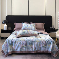 HKM-815699 Summer Duvet Four-Piece Set with Cool Fiber and Washed Silk Finish