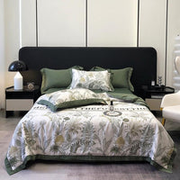 HKM-815699 Summer Duvet Four-Piece Set with Cool Fiber and Washed Silk Finish