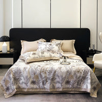 HKM-815699 Summer Duvet Four-Piece Set with Cool Fiber and Washed Silk Finish