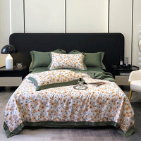 HKM-815699 Summer Duvet Four-Piece Set with Cool Fiber and Washed Silk Finish
