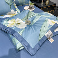HKM-815699 Summer Duvet Four-Piece Set with Cool Fiber and Washed Silk Finish