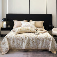 HKM-815699 Summer Duvet Four-Piece Set with Cool Fiber and Washed Silk Finish