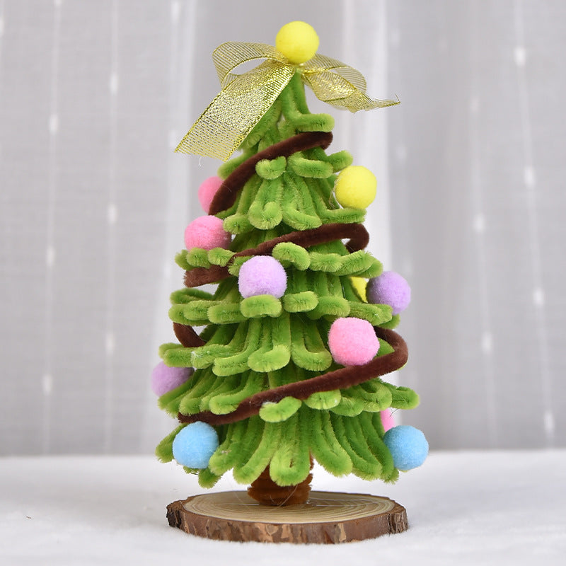 HKM-815827 Mini Christmas Tree DIY Kit - Twister Color Options, Plastic, 24x14cm