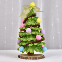 HKM-815827 Mini Christmas Tree DIY Kit - Twister Color Options, Plastic, 24x14cm