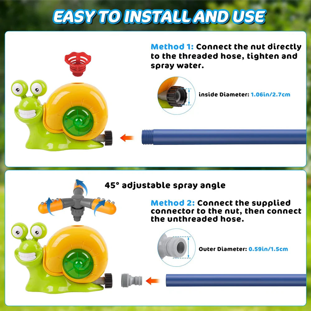 HKM-815955 Water Sprinkler Baseball Toy for Backyard Fun and Outdoor Play - Summer Activity for Kids