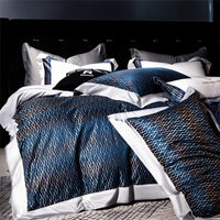 HKM-816019 Long-staple Cotton Jacquard Four-Piece Bedding Set - Available in Multiple Sizes