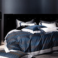 HKM-816019 Long-staple Cotton Jacquard Four-Piece Bedding Set - Available in Multiple Sizes