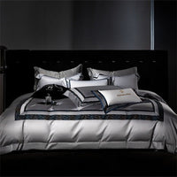 HKM-816019 Long-staple Cotton Jacquard Four-Piece Bedding Set - Available in Multiple Sizes