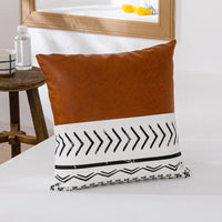 HKM-816083 Double Sofa Cushion with Cotton Canvas Cover and PP Cotton Filling - 45x45cm & 35x50cm Long Pillow