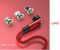 HKM-816083 Rotating 540 Degree Magnetic Data Cable - 3-in-1 Mini USB, Micro USB, TYPE-C, 1m & 2m Lengths Available