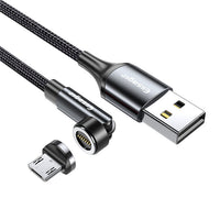 HKM-816083 Rotating 540 Degree Magnetic Data Cable - 3-in-1 Mini USB, Micro USB, TYPE-C, 1m & 2m Lengths Available