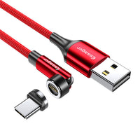 HKM-816083 Rotating 540 Degree Magnetic Data Cable - 3-in-1 Mini USB, Micro USB, TYPE-C, 1m & 2m Lengths Available