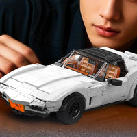 HKM-816275 Corvette C3 Sports Car Model Building Block Set with 1347+ Pieces for Kids Ages 8 and Up