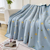 HKM-816339 Cozy Cloud Velvet Shawl Blanket in Solid Colors and Floral Designs, Various Sizes Available