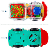 HKM-816339 Transparent Electric Gear Train Toy for Kids, Ages 0-7, Plastic, Educational Plaything