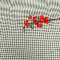 HKM-816531 Cotton Hemp Check Print Stall Tablecloth and Mat - Digital Printing, 150cm Width