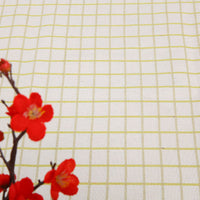 HKM-816531 Cotton Hemp Check Print Stall Tablecloth and Mat - Digital Printing, 150cm Width