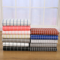 HKM-816531 Cotton Hemp Check Print Stall Tablecloth and Mat - Digital Printing, 150cm Width