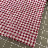 HKM-816531 Cotton Hemp Check Print Stall Tablecloth and Mat - Digital Printing, 150cm Width