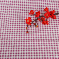 HKM-816531 Cotton Hemp Check Print Stall Tablecloth and Mat - Digital Printing, 150cm Width