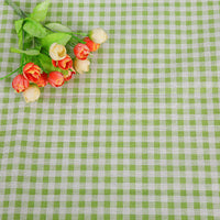 HKM-816531 Cotton Hemp Check Print Stall Tablecloth and Mat - Digital Printing, 150cm Width
