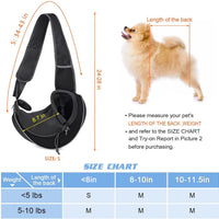 HKM-816531 Portable Crossbody Pet Carrier Bag for Dogs and Cats, Breathable Oxford Material, Adjustable Drawstring Closure