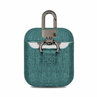 HKM-816595 Felt and Hard Shell Protective Case for AirPods 1/2 - Simple Solid Color Design