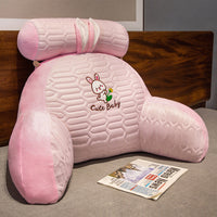 HKM-816659 Cartoon Lumbar Support Pillow in Dinosaur, Panda, Shark, Husky, and Rabbit Designs - Breathable Latex Ice Silk
