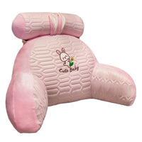 HKM-816659 Cartoon Lumbar Support Pillow in Dinosaur, Panda, Shark, Husky, and Rabbit Designs - Breathable Latex Ice Silk