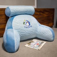 HKM-816659 Cartoon Lumbar Support Pillow in Dinosaur, Panda, Shark, Husky, and Rabbit Designs - Breathable Latex Ice Silk