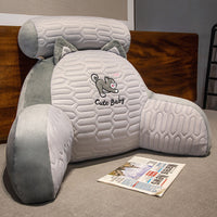 HKM-816659 Cartoon Lumbar Support Pillow in Dinosaur, Panda, Shark, Husky, and Rabbit Designs - Breathable Latex Ice Silk