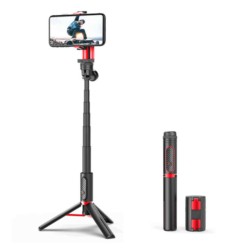 HKM-816915 All-in-One Selfie Stick Tripod Stabilizer Compatible with iPhone Models - Lightweight Aluminum Alloy, Adjustable Length 210mm to 900mm
