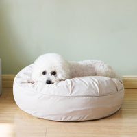 HKM-816915 Comfortable Fluffy Pet Bed for Small and Medium Dogs and Cats - Soft Sofa Mat with Blanket Baskets, Available in Three Sizes