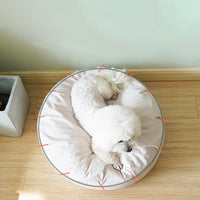 HKM-816915 Comfortable Fluffy Pet Bed for Small and Medium Dogs and Cats - Soft Sofa Mat with Blanket Baskets, Available in Three Sizes