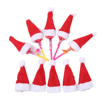 HKM-816979 Mini Christmas Hat Non-woven Fabric Decoration, Small 4x7cm Lollipop Cap