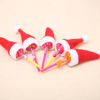 HKM-816979 Mini Christmas Hat Non-woven Fabric Decoration, Small 4x7cm Lollipop Cap