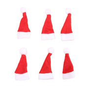 HKM-816979 Mini Christmas Hat Non-woven Fabric Decoration, Small 4x7cm Lollipop Cap