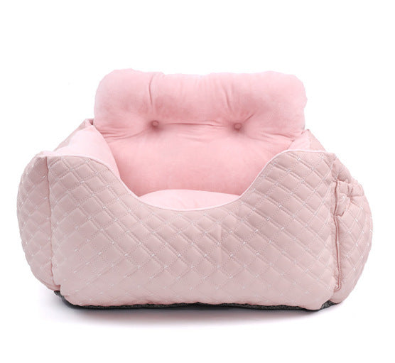 HKM-817235 Pet Dog Car Kennel Portable Cushion Safety Seat