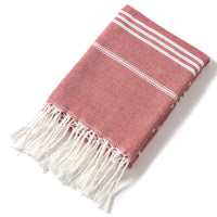 HKM-817427 Tassel Design Polyester Cotton Swimming Towel in Various Colors