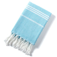 HKM-817427 Tassel Design Polyester Cotton Swimming Towel in Various Colors