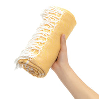 HKM-817427 Tassel Design Polyester Cotton Swimming Towel in Various Colors