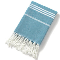 HKM-817427 Tassel Design Polyester Cotton Swimming Towel in Various Colors