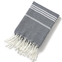 HKM-817427 Tassel Design Polyester Cotton Swimming Towel in Various Colors