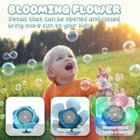 HKM-817491 Electric Bubble Wand with 10 Holes for Rich Bubbles - Fun Outdoor Toy for Ages 5 and Up