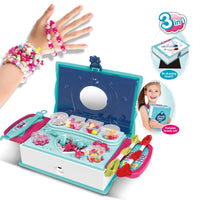 HKM-817811 Beauty DIY Bracelet and Jewelry Making Set for Kids - Includes Rings, Necklaces, and Charms