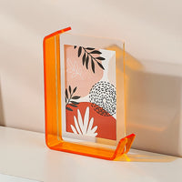 HKM-817939 Creative 4x6 Inch Colorful Acrylic Photo Frame Box with Gradient Design