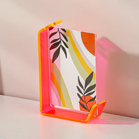 HKM-817939 Creative 4x6 Inch Colorful Acrylic Photo Frame Box with Gradient Design