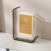 HKM-817939 Creative 4x6 Inch Colorful Acrylic Photo Frame Box with Gradient Design