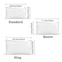 HKM-818003 King Size Grey Bed Pillows - Set of 2 for Enhanced Sleep Comfort