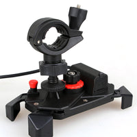HKM-818067 360° Motorcycle Mobile Phone Holder with USB Charging for 4-6.5 Inch Devices